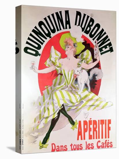Poster Advertising "Quinquina Dubonnet" Aperitif, 1895-Jules Chéret-Stretched Canvas