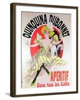 Poster Advertising "Quinquina Dubonnet" Aperitif, 1895-Jules Chéret-Framed Giclee Print