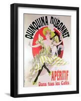 Poster Advertising "Quinquina Dubonnet" Aperitif, 1895-Jules Chéret-Framed Giclee Print