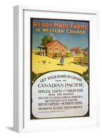 Poster Advertising Ready Made Farms in Western Canada, c.1900-null-Framed Giclee Print