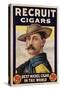 Poster Advertising Recruit Cigars, C.1899 (Colour Litho)-American-Stretched Canvas