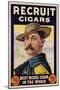 Poster Advertising Recruit Cigars, C.1899 (Colour Litho)-American-Mounted Giclee Print