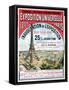 Poster Advertising Reduced Price Train Tickets to the Exposition Universelle of 1889-null-Framed Stretched Canvas