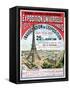 Poster Advertising Reduced Price Train Tickets to the Exposition Universelle of 1889-null-Framed Stretched Canvas