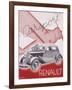 Poster Advertising Renault Cars, 1934-null-Framed Giclee Print