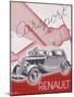 Poster Advertising Renault Cars, 1934-null-Mounted Giclee Print