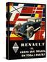 Poster Advertising Renault Motorcars, 1930S-null-Stretched Canvas