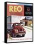 Poster Advertising Reo Trucks, 1958-null-Framed Stretched Canvas