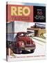 Poster Advertising Reo Trucks, 1958-null-Stretched Canvas