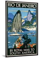 Poster Advertising Rio De Janeiro-Kenneth Shoesmith-Mounted Giclee Print