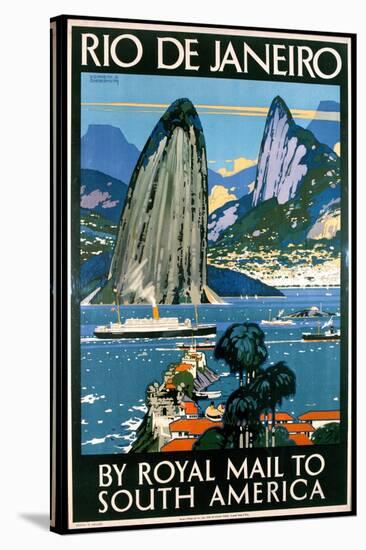 Poster Advertising Rio De Janeiro-Kenneth Shoesmith-Stretched Canvas