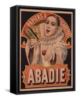 Poster Advertising Riz Abadie Cigarette Papers, Paris, C.1900-null-Framed Stretched Canvas