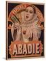 Poster Advertising Riz Abadie Cigarette Papers, Paris, C.1900-null-Stretched Canvas