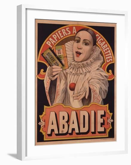 Poster Advertising Riz Abadie Cigarette Papers, Paris, C.1900-null-Framed Giclee Print