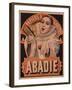 Poster Advertising Riz Abadie Cigarette Papers, Paris, C.1900-null-Framed Giclee Print