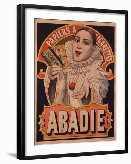 Poster Advertising Riz Abadie Cigarette Papers, Paris, C.1900-null-Framed Giclee Print