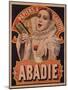 Poster Advertising Riz Abadie Cigarette Papers, Paris, C.1900-null-Mounted Giclee Print