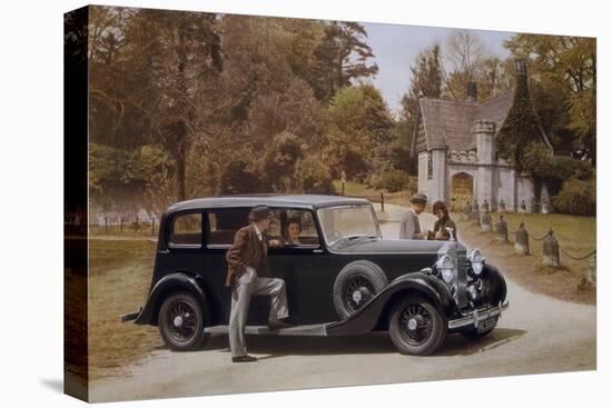 Poster Advertising Rolls-Royce Cars, 1939-null-Stretched Canvas