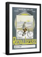 Poster Advertising 'Royal Leperss' Bicycles, C.1902-null-Framed Giclee Print