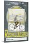 Poster Advertising 'Royal Leperss' Bicycles, C.1902-null-Mounted Giclee Print