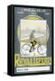 Poster Advertising 'Royal Leperss' Bicycles, C.1902-null-Framed Stretched Canvas