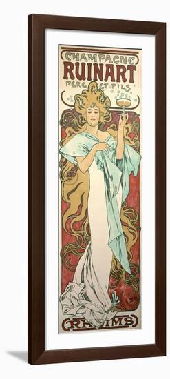 Poster Advertising 'Ruinart' Champagne, 1896-Alphonse Mucha-Framed Giclee Print