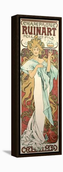 Poster Advertising 'Ruinart' Champagne, 1896-Alphonse Mucha-Framed Stretched Canvas