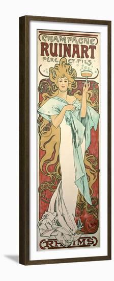 Poster Advertising 'Ruinart' Champagne, 1896-Alphonse Mucha-Framed Premium Giclee Print