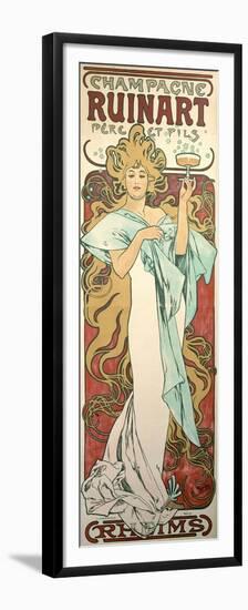 Poster Advertising 'Ruinart' Champagne, 1896-Alphonse Mucha-Framed Premium Giclee Print