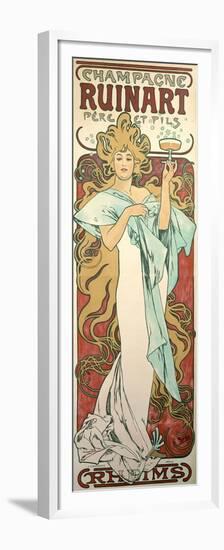 Poster Advertising 'Ruinart' Champagne, 1896-Alphonse Mucha-Framed Premium Giclee Print