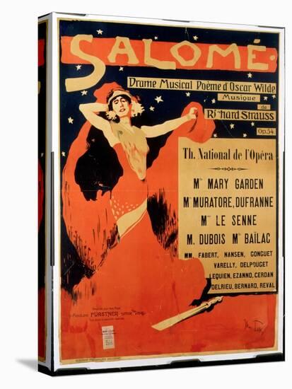 Poster Advertising 'Salome', Opera by Richard Strauss (1864-1949)-Max Tilke-Stretched Canvas