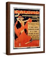 Poster Advertising 'Salome', Opera by Richard Strauss (1864-1949)-Max Tilke-Framed Giclee Print