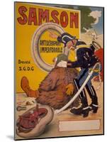 Poster Advertising Samson Tyres, 1905-Thor-Mounted Giclee Print