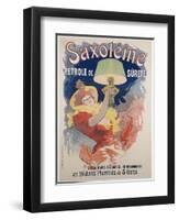 Poster Advertising 'saxoleine', Safety Lamp Oil, 1901-Jules Chéret-Framed Giclee Print