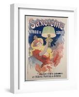 Poster Advertising 'saxoleine', Safety Lamp Oil, 1901-Jules Chéret-Framed Giclee Print