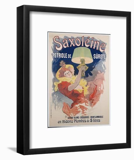 Poster Advertising 'saxoleine', Safety Lamp Oil, 1901-Jules Chéret-Framed Premium Giclee Print
