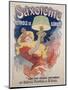Poster Advertising 'saxoleine', Safety Lamp Oil, 1901-Jules Chéret-Mounted Premium Giclee Print