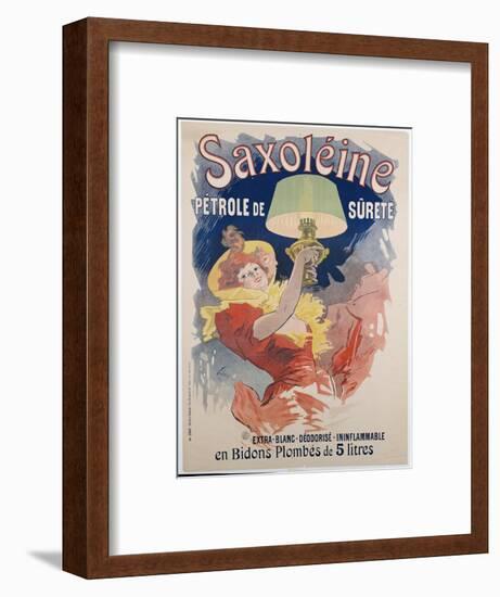 Poster Advertising 'saxoleine', Safety Lamp Oil, 1901-Jules Chéret-Framed Premium Giclee Print