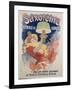 Poster Advertising 'saxoleine', Safety Lamp Oil, 1901-Jules Chéret-Framed Giclee Print