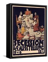 Poster Advertising Secession 49 Exhibition, 1918-Egon Schiele-Framed Stretched Canvas
