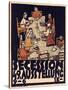 Poster Advertising Secession 49 Exhibition, 1918-Egon Schiele-Stretched Canvas