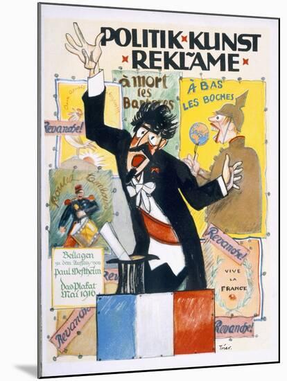 Poster Advertising Secondhand Political Art, 1915/16-null-Mounted Giclee Print