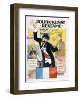Poster Advertising Secondhand Political Art, 1915/16-null-Framed Giclee Print