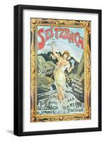 Poster Advertising 'Seltzbach' Pure Natural Mineral Water from the Seltzbach Springs-English-Framed Giclee Print