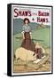 Poster Advertising Shaw's Bacon and Hams-null-Framed Stretched Canvas