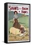 Poster Advertising Shaw's Bacon and Hams-null-Framed Stretched Canvas