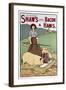 Poster Advertising Shaw's Bacon and Hams-null-Framed Art Print