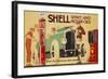 Poster Advertising Shell Spirit and Motor Oils-René Vincent-Framed Giclee Print