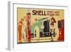 Poster Advertising Shell Spirit and Motor Oils-René Vincent-Framed Premium Giclee Print