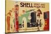 Poster Advertising Shell Spirit and Motor Oils-René Vincent-Stretched Canvas